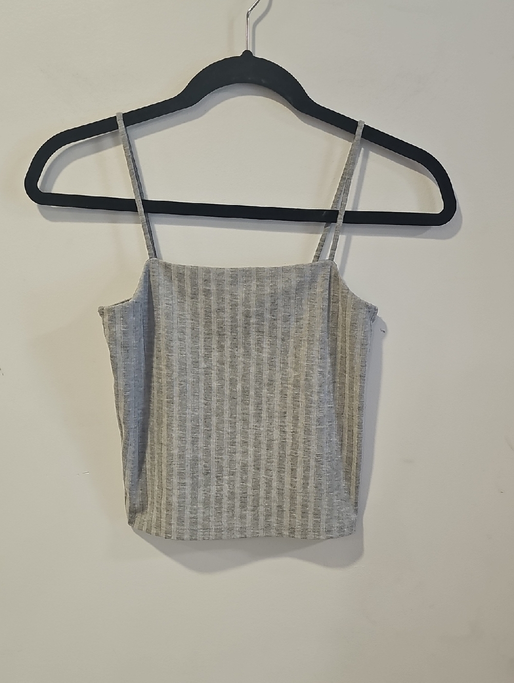 SO Grey Ribbed Striped Camisole